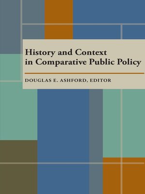 cover image of History and Context in Comparative Public Policy